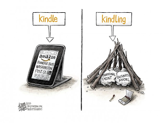 image: cartoon by Adam Zyglis, "Print Media's Future"