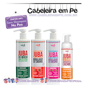 Linha Juba - Widi Care (Cowash, Cremes para pentear e Mousse liberados para No Poo)