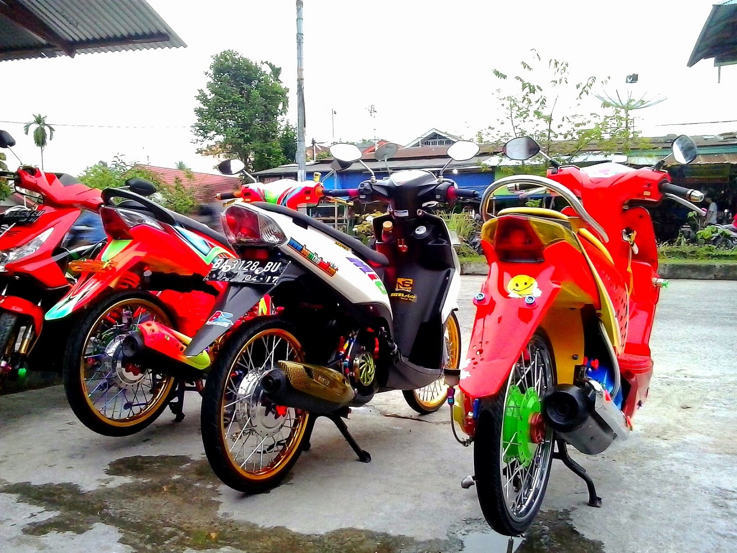 Gambar Modifikasi Gambar gambar hasil modif motor  mio  j