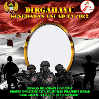 Link Twibbon Hari Kesehatan TNI AD 2022, Desain Aestethic