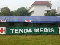 Tenda Medis yang semakin modis Ukuran 6 M X 8 M X 3 M