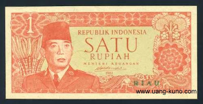  Berlaku di Propinsi Irian Barat pada tahun  1960 - 1961 (seri Sukarno Irian Barat dan Riau)