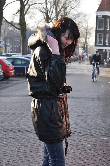 The leather parka