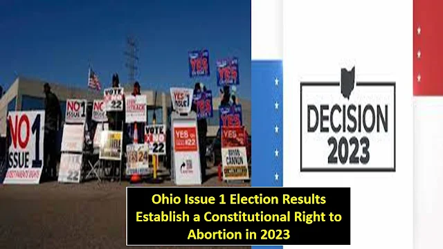 Ohio Issue 1 Election Results: Establish a Constitutional Right to Abortion in 2023