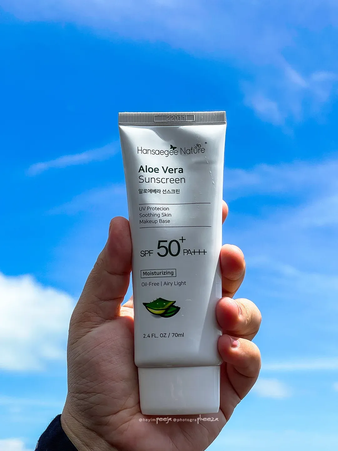 Hansaegee Nature Aloe Vera Sunscreen Sejenis Hybrid Sunscreen Malaysia Terbaik Untuk Semua Jenis Kulit