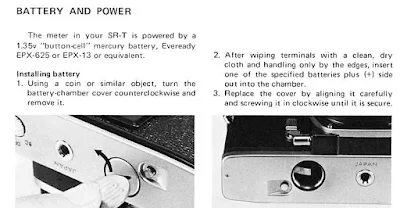 Section of page #10 of the Minolta SR-T 101x/101b/303 instruction manual