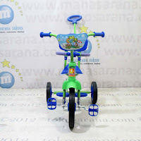 green tongkat sandaran bmx tricycle