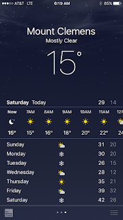 Saturday morning temps were cold!