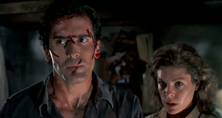 Screen Shot Of Evil Dead II (1987) Dual Audio Movie 300MB small Size PC Movie