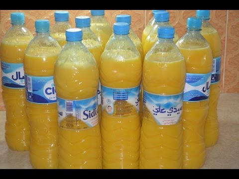طريقة تحضير كمية كبيرة من عصير البرتقال الاقتصادي و الاحتفاط به في المجمد لشهر رمضان المبارك