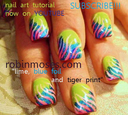 rihanna tiger print nails. and animal printquot; nail art
