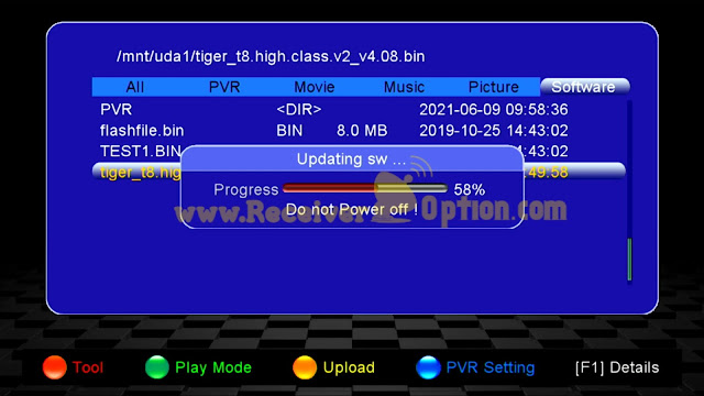 TIGER T8 HIGH CLASS V2 HD RECEIVER NEW SOFTWARE V4.08 1 JUNE 2021