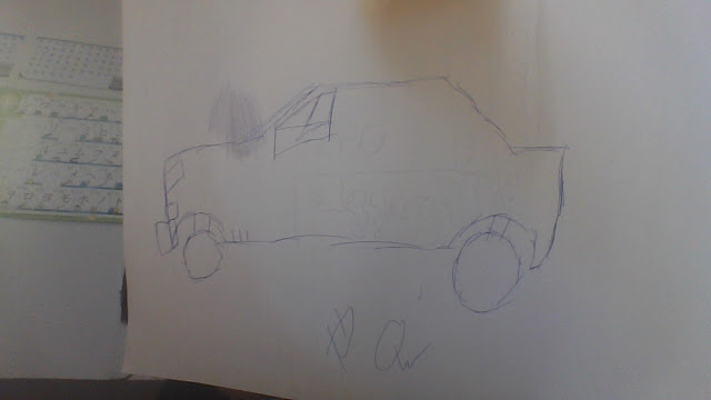My 1st draw of a car