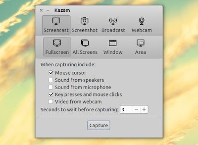 Kazam Screencaster