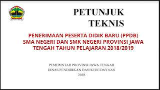 Bahan Soaialisasi PPDB Online Jawa Tengah Tahun 2018