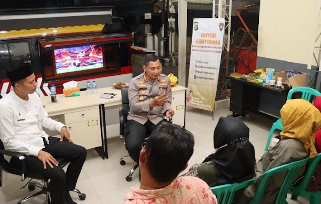 Kunjungi Warga RW Di Pinang, Kapolres Ajak Guyub Kamtibmas