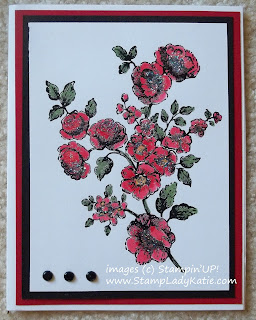 Water color card made with Stampin'UP! set: Elements of Style