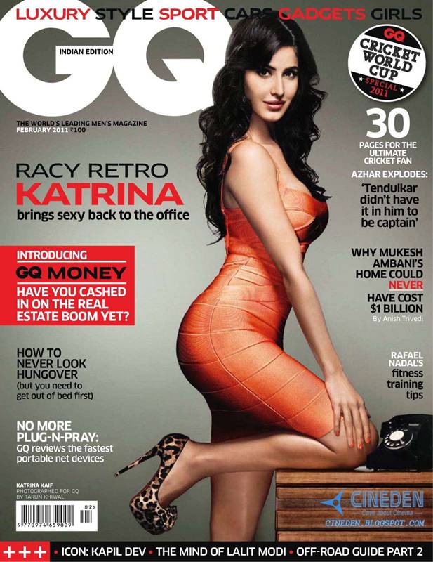 Katrina Kaif on GQ India Magazine February 2011