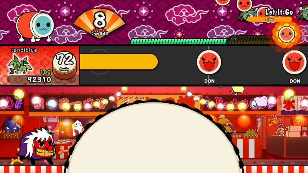 Taiko no Tatsujin Drum 'n' Fun! Gameplay