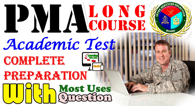 PMA Long Course Academic Test Preparation With Most Uses Questions in Urdu/English