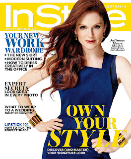 Magazine cover : Julianne Moore Magazine Photoshoot Pics on InStyle Magazine Australia February 2014 Issue 