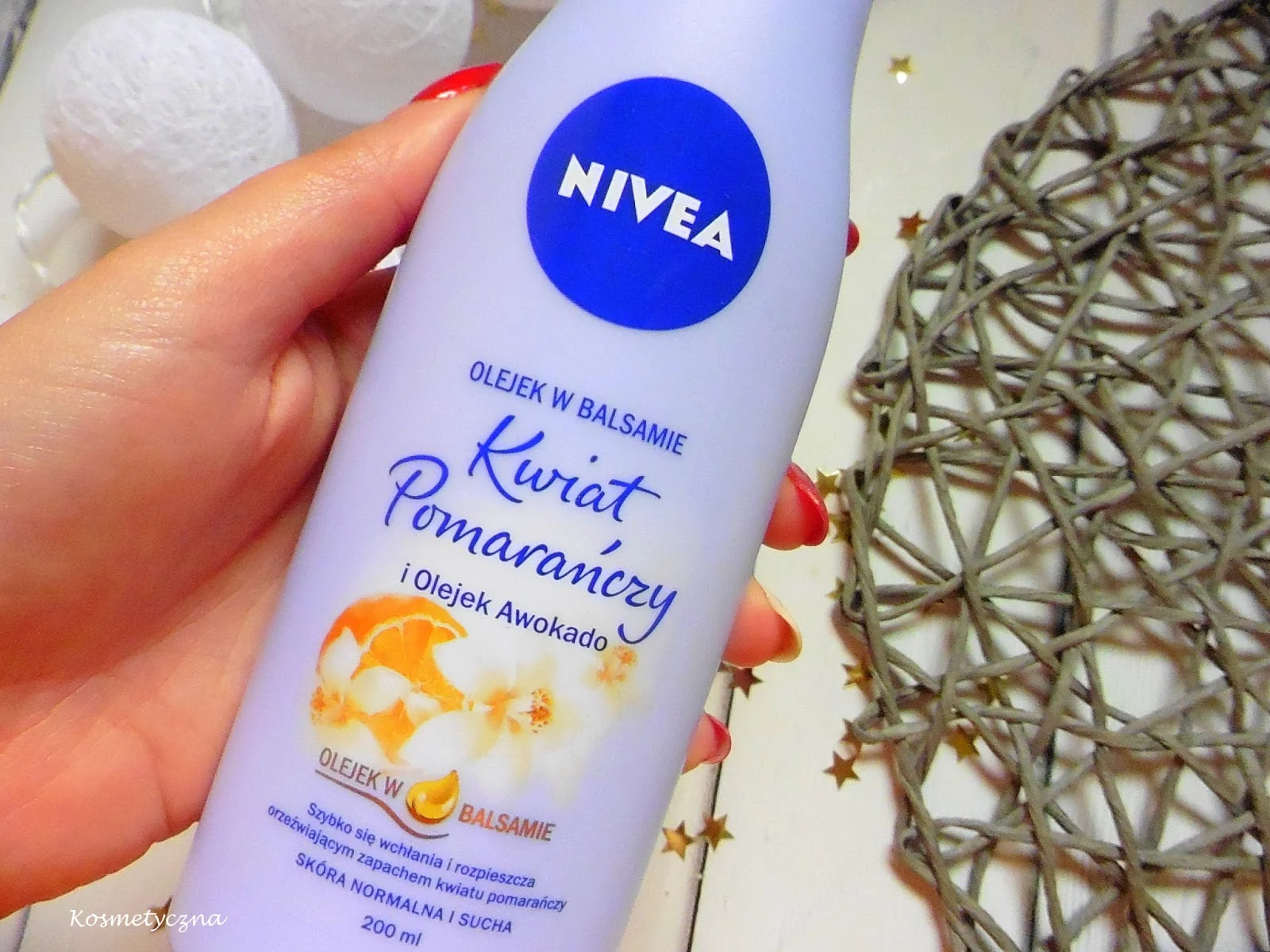 nivea-olejek-w-balsamie, nivea-kwiat-pomaranczy, nivea-olejek