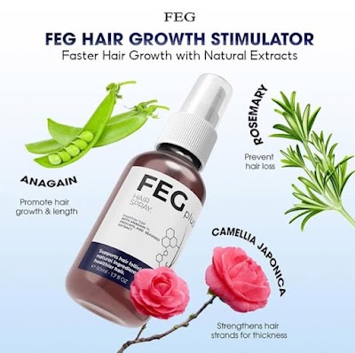 Buy Now FEG Plus Hair Growth Spray – Fast Regrowth, Thicker & Healthier Hair