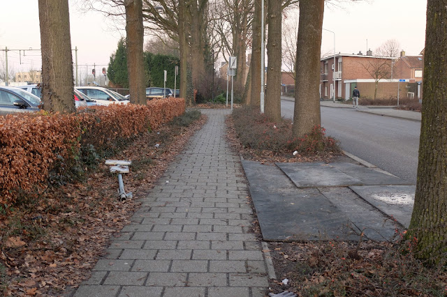 De verstopte halte van bus 60 richting Arnhem, Station Zevenaar, 1 februari 2017. Foto: Robert van der Kroft