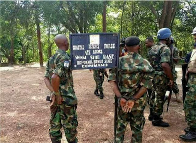  Photos: Army uncovers fake military base in Benue community