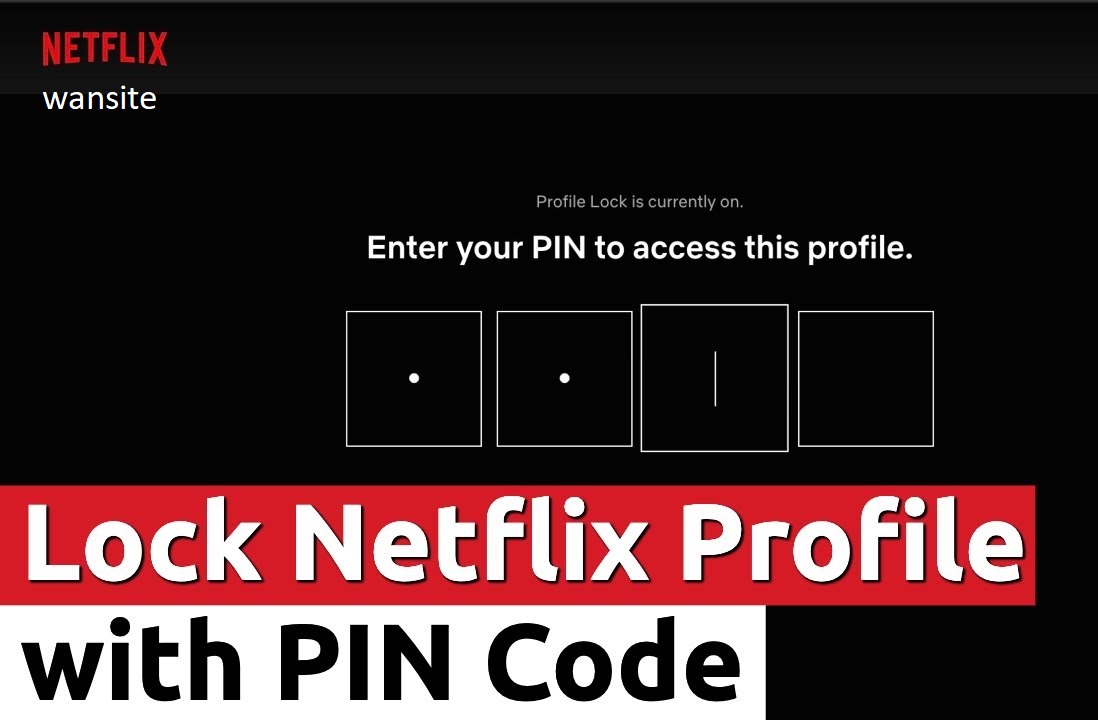 Cara lock profail netflik dengan pin