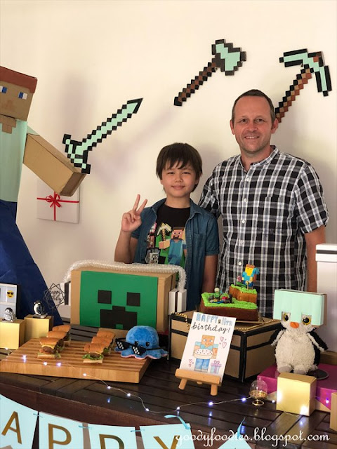 Minecraft themed birthday party