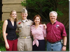 amy, brian, cindy, and jim pinning ceremony 2