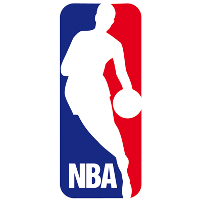 silhouette on the NBA logo