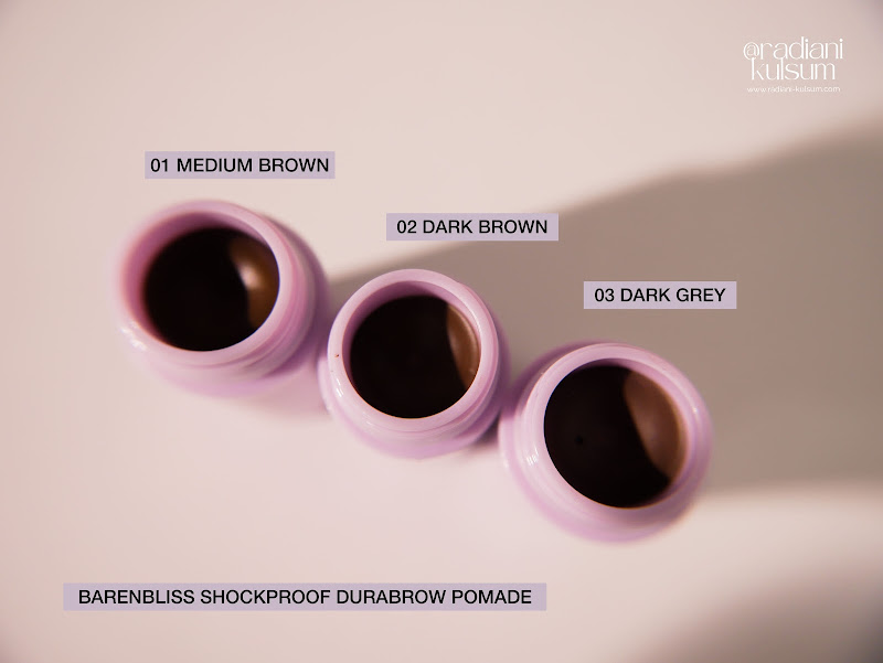 barenbliss Like A Pro! Shockproof Durabrow Pomade - 01 Medium Brown, 02 Dark Brown, 03 Dark Grey