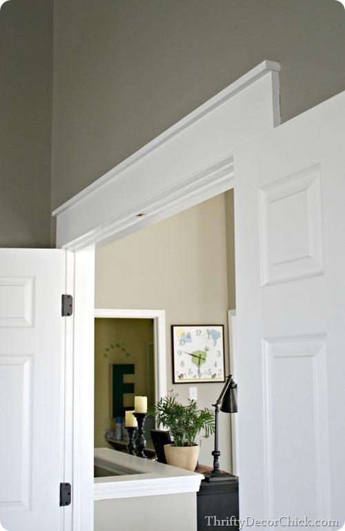 DIY craftsman door header