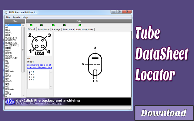 Download Tube DataSheet Locator | Kalkulator / Info & Softwares Elektronika 