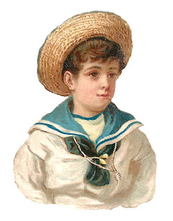 boy child sailor outfit illustration antique download