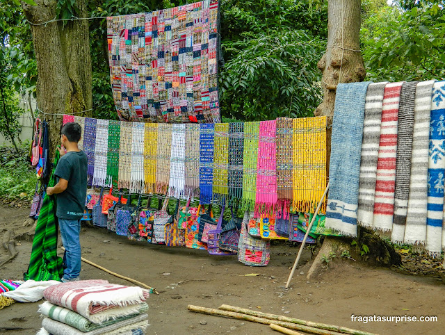 San Marcos la Laguna no Lago de Atitlán na Guatemala