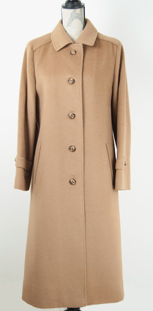 vintage camel hair coat fitted 