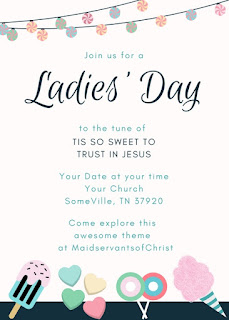 Tis So Sweet To Trust in Jesus - FREE Ladies' Day Ladies' Retreat Themes from MaidservantsofChrist