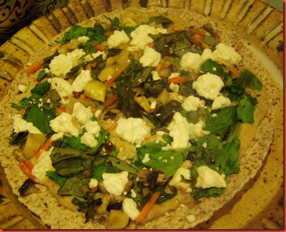 Healthy veggie pizza 025