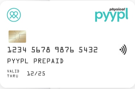 Cartão pré-pago do pyypl