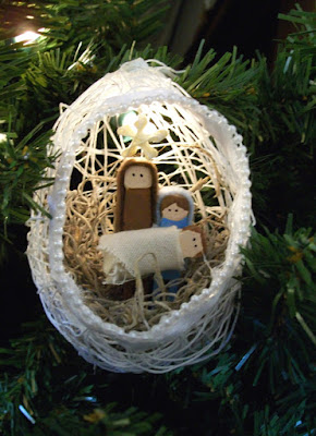 String nativity ornaments