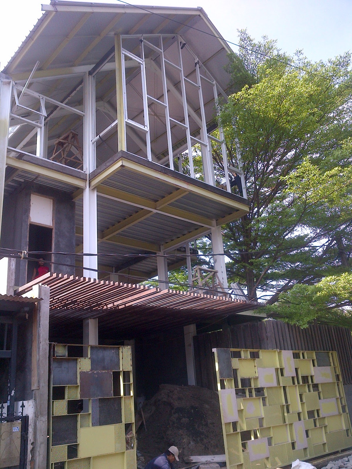 Struktur Baja untuk Rumah Tinggal  architecture and 