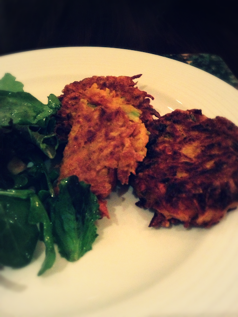 Sweet potato latkes