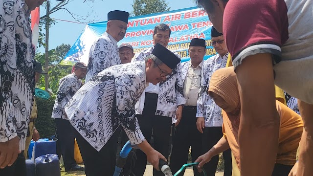PGRI Jateng Sambut Musim Kemarau dengan Bantuan Air Bersih di Randuacir Salatiga