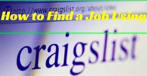 Job listings on Craigslist Portland