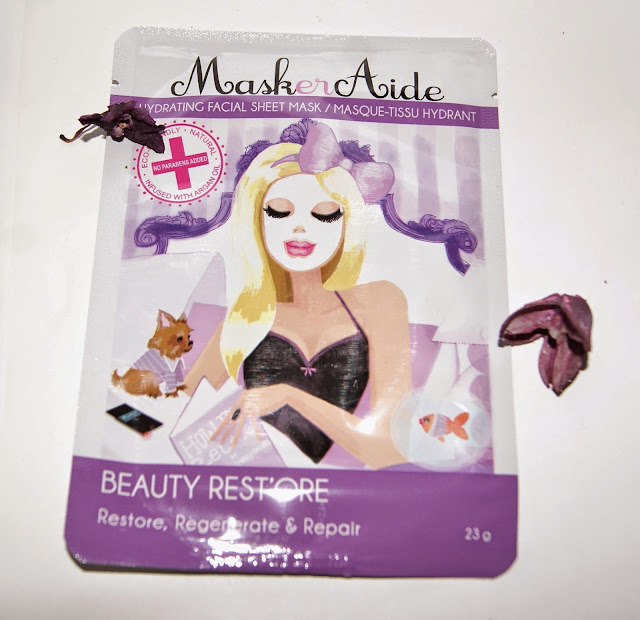 MaskerAide Facial Sheet Masks: IDon't Wanna Grow Up, Detox Diva, Beauty Rest'ore, review, skincare, face, toronto, ontario, canada, the purple scarf, melanieps