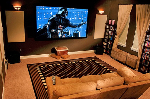 Storage home theater furniture and decoration
