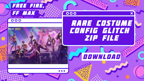 Free Fire Costume Config Glitch Zip File FF Max